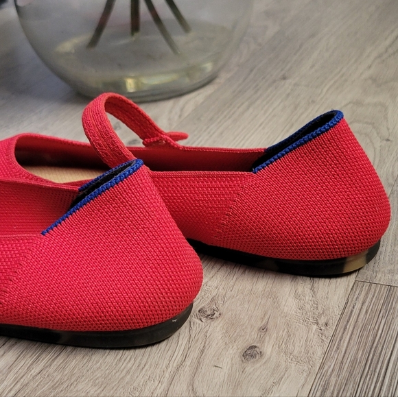 Rothy's The Square Mary Jane Lollipop Red + Leopard Sole, Women's US 6.5 EU 36.5 - Picture 7 of 16